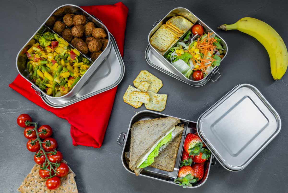 nerezové nádoby na oběd a svačinku nerezové nádoby na oběd a svačinku